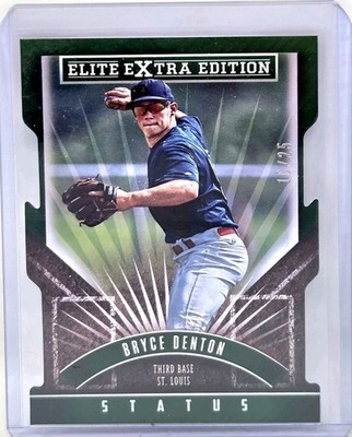 2015 Panini Elite Extra Edition - Bryce Denton #67 Status Emerald Die-Cut #/25