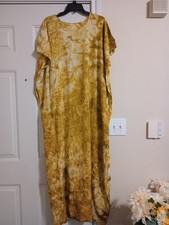 African Dera Kaftan Dress Tie Dye One Size Multi Color