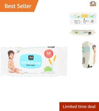 Disposable Baby Wipes Pack - 56 Soft, Fragrance-Free Wipes for On-the-Go Care