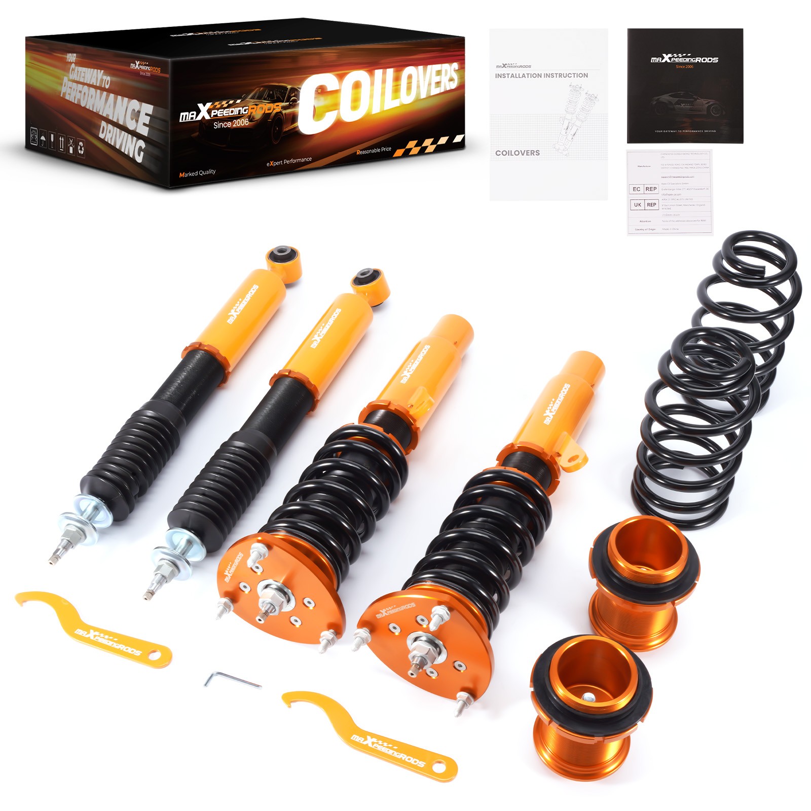Complete Adjustable Damper Coilover For Skoda Octavia MK3 5E 2012-2019 TDI TSI