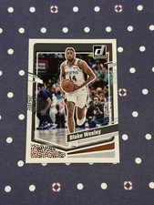 2023-24 Panini Donruss Blake Wesley #99 Sam Antonio Spurs (E)