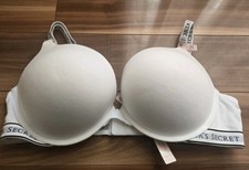 NWT Victoria's Secret bombshell add 2 cups T-Shirt padded bra White 38C push up
