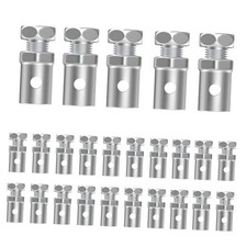 Universal 1/8" Throttle Brake Cable Ends, Go Kart Throttle Cable Stops 25Pcs