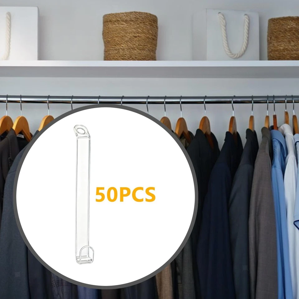 50 Pieces Clothes Hanger Hooks Clothes Rack Link Hooks for Scarves Neckties