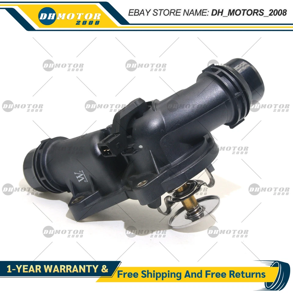 Thermostat Housing w/ Gasket for BMW E46 323i 325i 328i 330i 525i 528i X3 X5 Z3 - Image 2 of 4