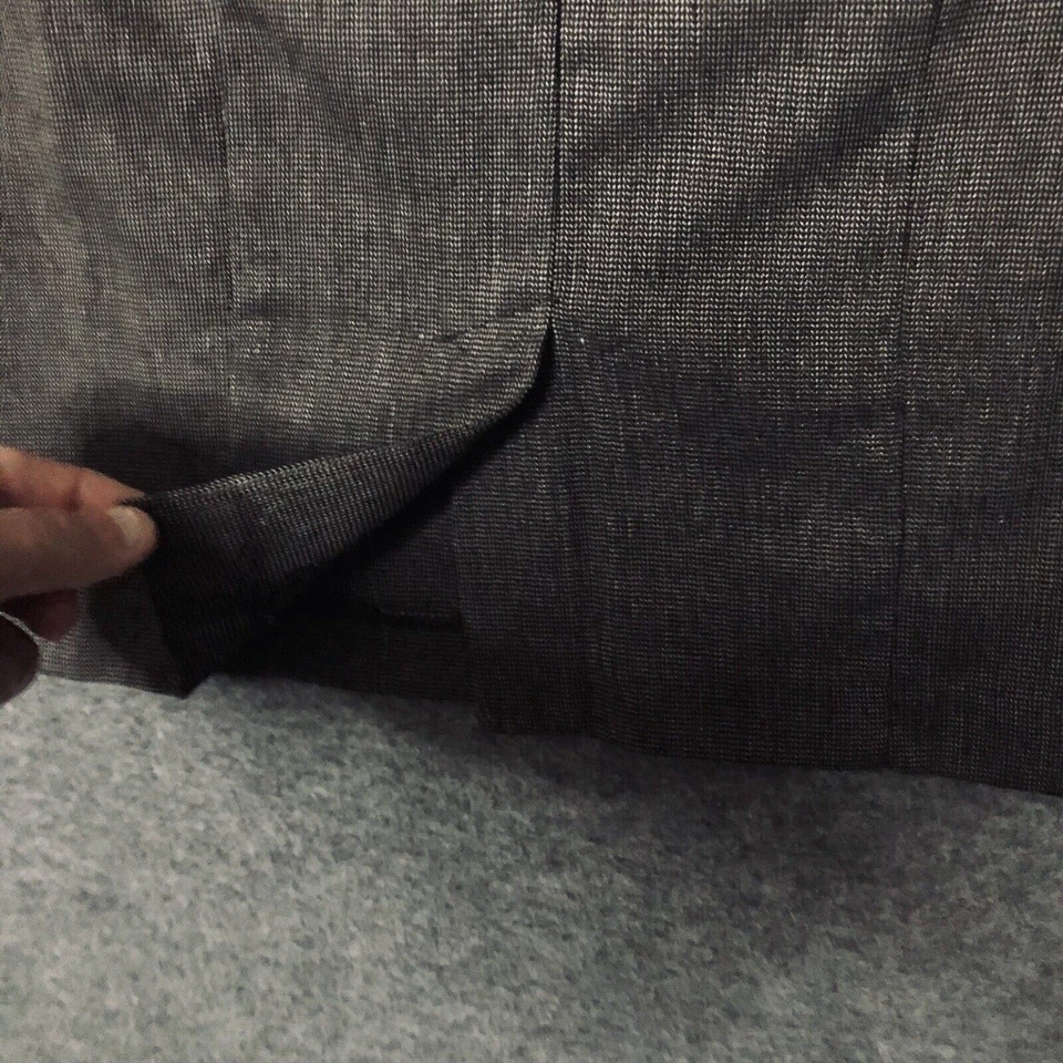 Falda lápiz B-Wear para mujer 5 gris espiga de colección Y2K Secretary Geek retro Foto 4 de 4