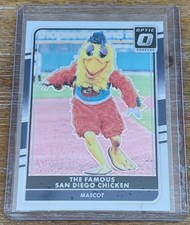 THE FAMOUS SAN DIEGO CHICKEN MASCOT 2016 Panini Donruss Optic #165 ! PADRES !