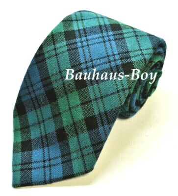 HALSKRAWATTE TARTAN CAMPBELL CLAN URALT 100 % REINE WOLLE KILT HERGESTELLT IN SCHOTTLAND HERREN