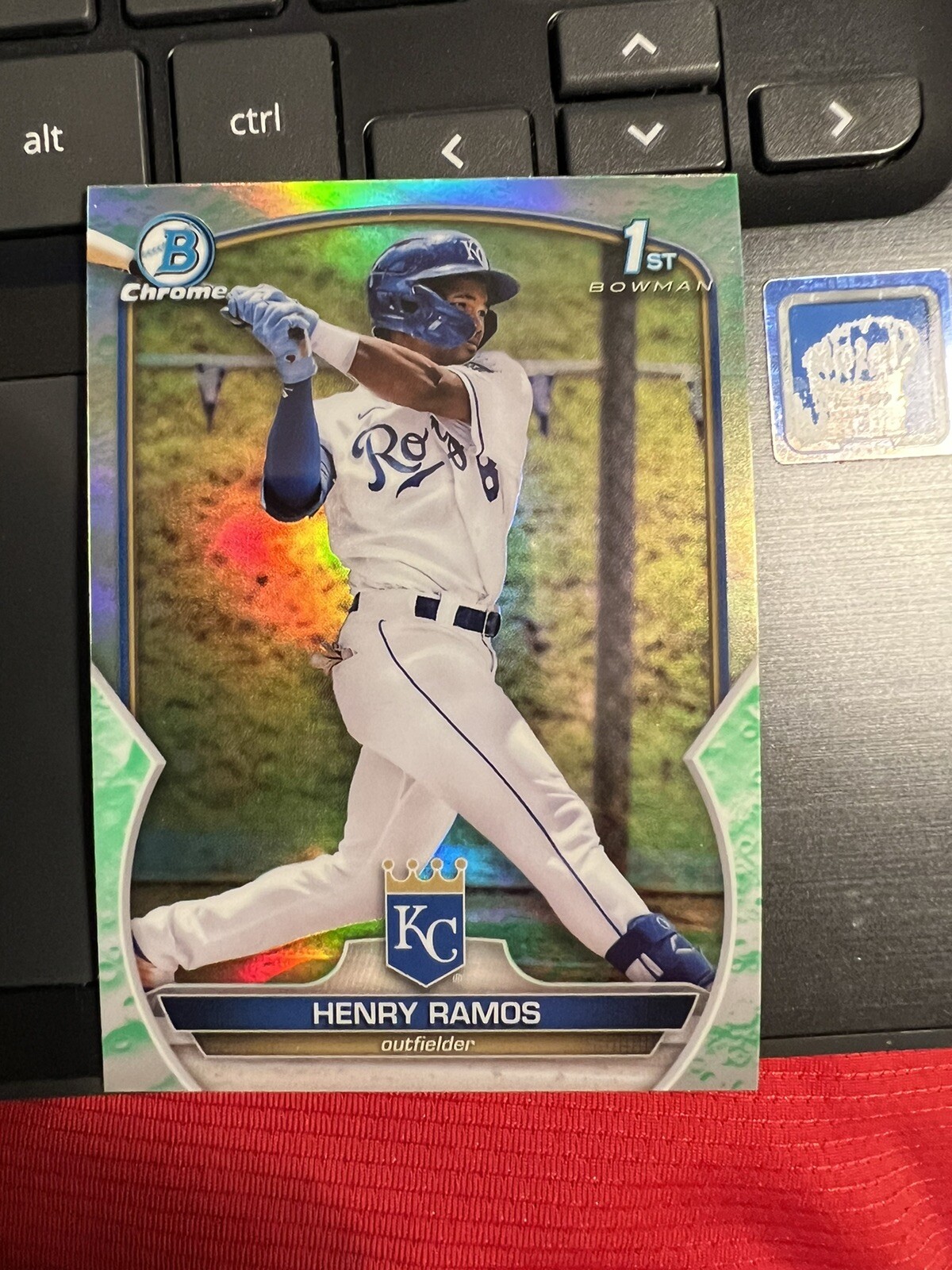 2023 Bowman Baseball 1st Chrome Lunar Glow Refractor Henry Ramos BCP-96 JG1