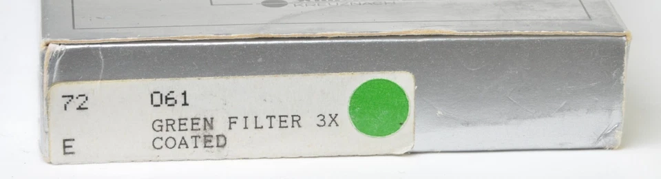 B+W Green 061 (#13) B&W Contrast filter 72mm , New in Box, NOS, DISCO'D - Image 3 of 4