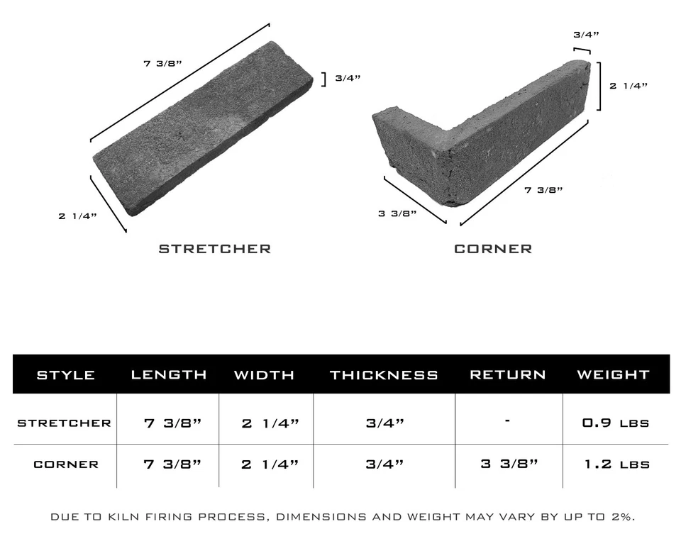 Colbee USA - Thin Brick Veneer - Color: Rustic White - Clay Brick - Handmade - Image 2 of 3