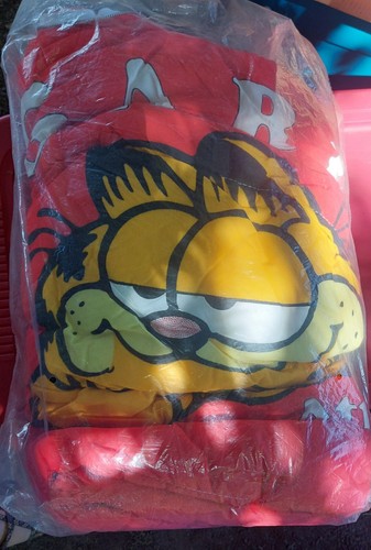 Vtg. Garfield sleeping bag Red "Nap Attack Sac" Sleeping Bag 34"x68" 1978 - Picture 3 of 7