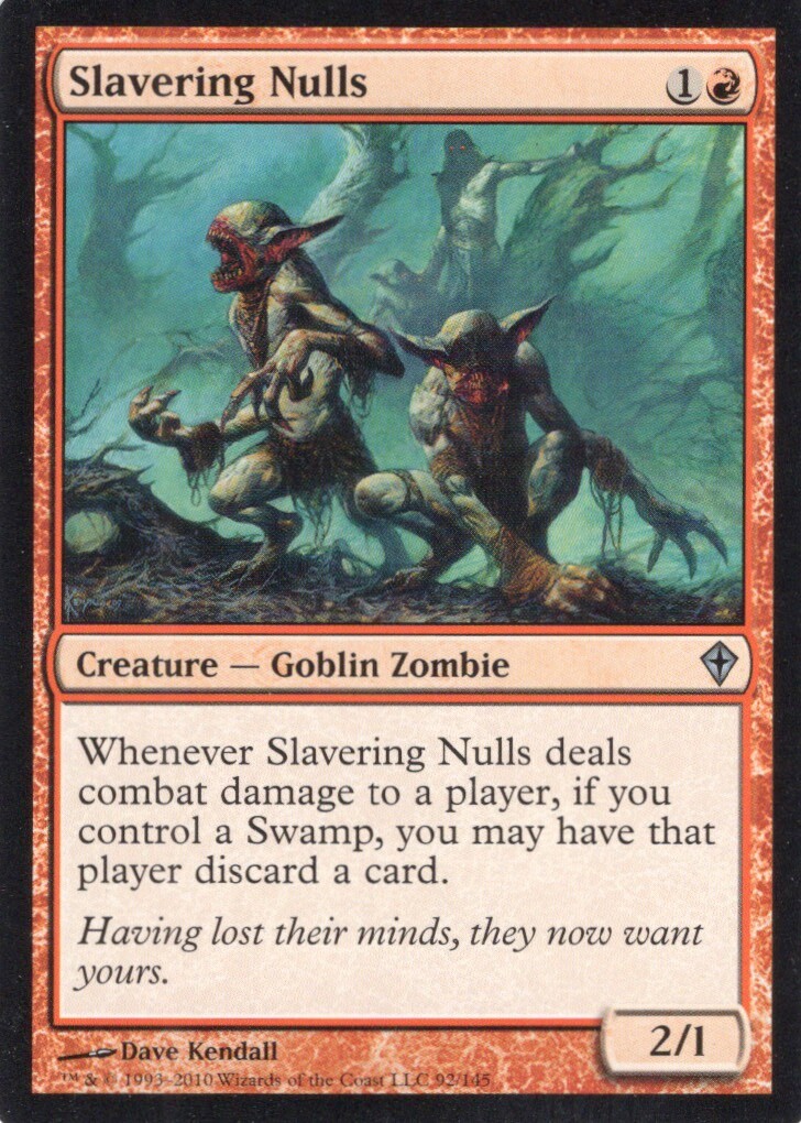 2X SLAVERING NULLS 92/145 WORLDWAKE MTG MAGIC LP X2 (yourdeckbuilder)