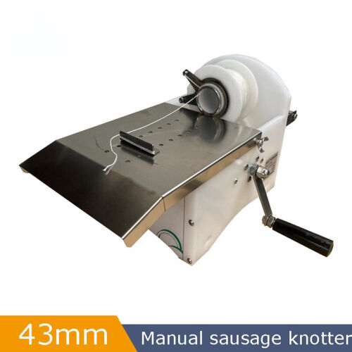 Macchina per torsione salsiccia portatile macchina per rilegare salsicce annodatura legatura - Foto 1 di 6