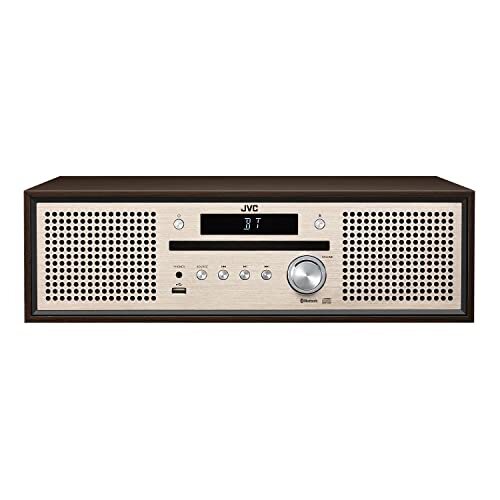 JVC RX-W30 CDプレーヤー・ラジオ・カセットデッキ JVC NX-W30 Compact Stereo System AC100V Bluetooth Walnut Wood