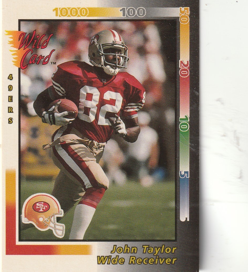 FREE  SHIPPING-MINT-1992 Wild Card John Taylor #295 49ERS