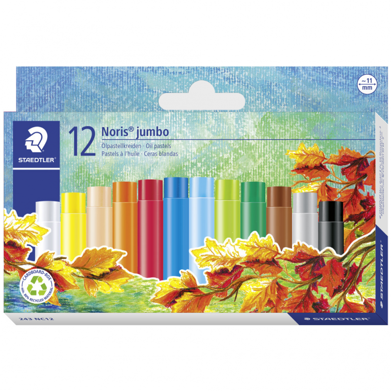 Staedtler Noris 243 Jumbo Oil Pastel Set (12pc)