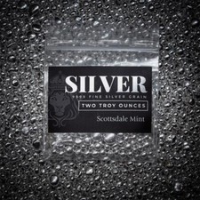 2 oz Silver Shot .9999 Fine Silver in Sealed Bag for Casting or Pouring #A642