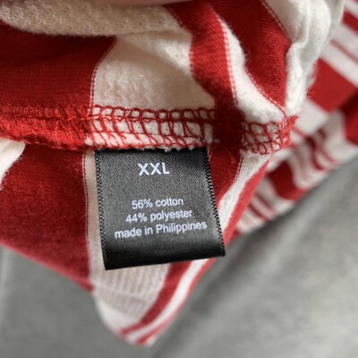 Sean john Polo Shirt Men XXL Red White Striped Outdoors