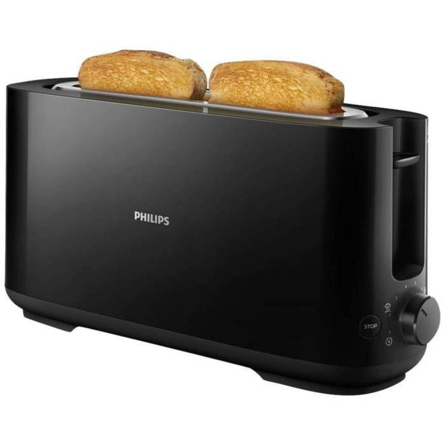 Grille-pain Philips compact 8 positions avec option decongélation rapide