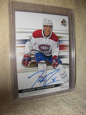 2019-20 SP Authentic Limited Autographs #64 Jesperi Kotkaniemi AUTO Canadiens