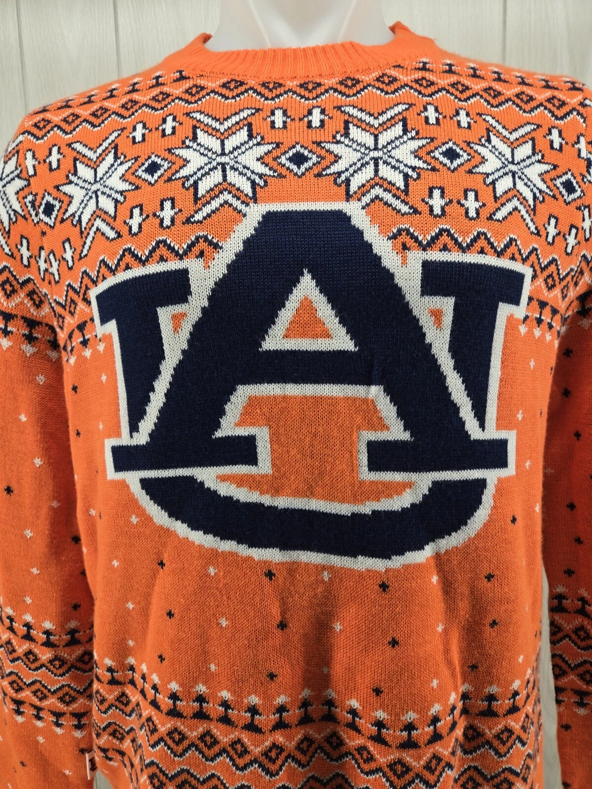 Auburn Tigers UA Christmas Holiday Sweater Size Large Campus Specialties