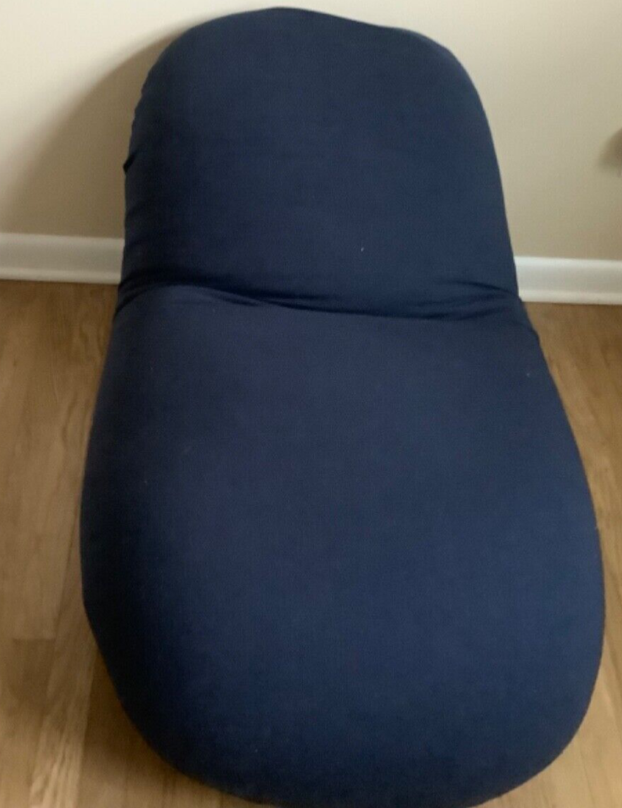 Moon Pod Bean Bag with Crescent Backrest (Navy Blue) eBay