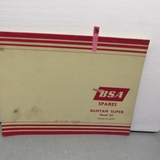 BSA Bantam Super D7 1959-62 Spares List Parts Catalog Manual Book 1B11 00-5079