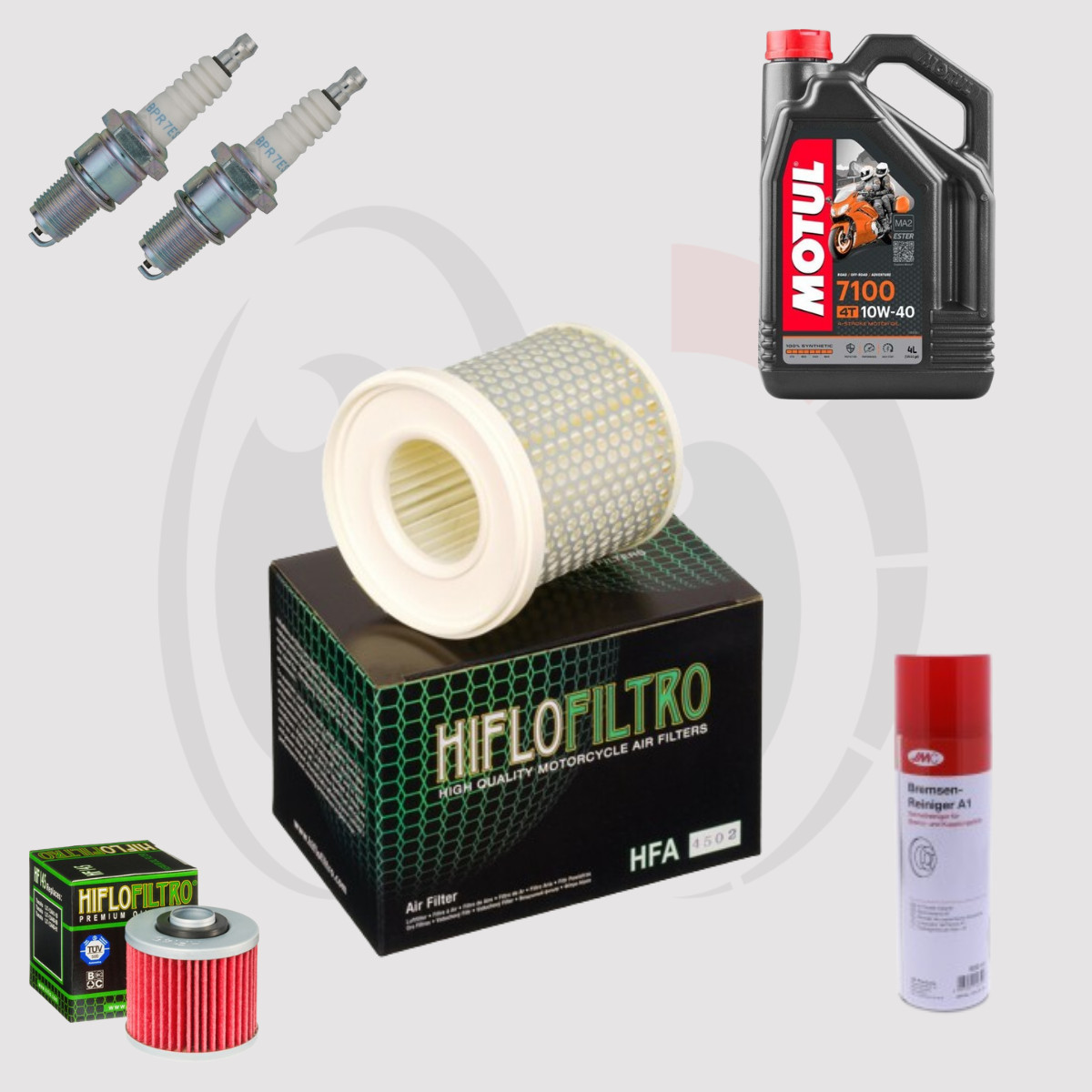 Kit révision YAMAHA XV 535 Virago 1988 1989 1990 MOTUL 7100 10w40 filtre à huile