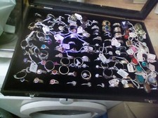 Ring Box Full Of Dress Rings Some Silver