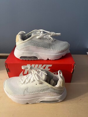 Nike Air Max 2090 PreSchool CU2093-100 White Grey PS US Size 12c | eBay