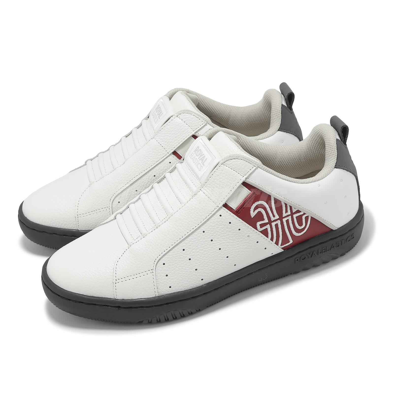 Мужские повседневные туфли без шнуровки Royal Elastics Icon 2.0 White Red Wind Chime 06551019