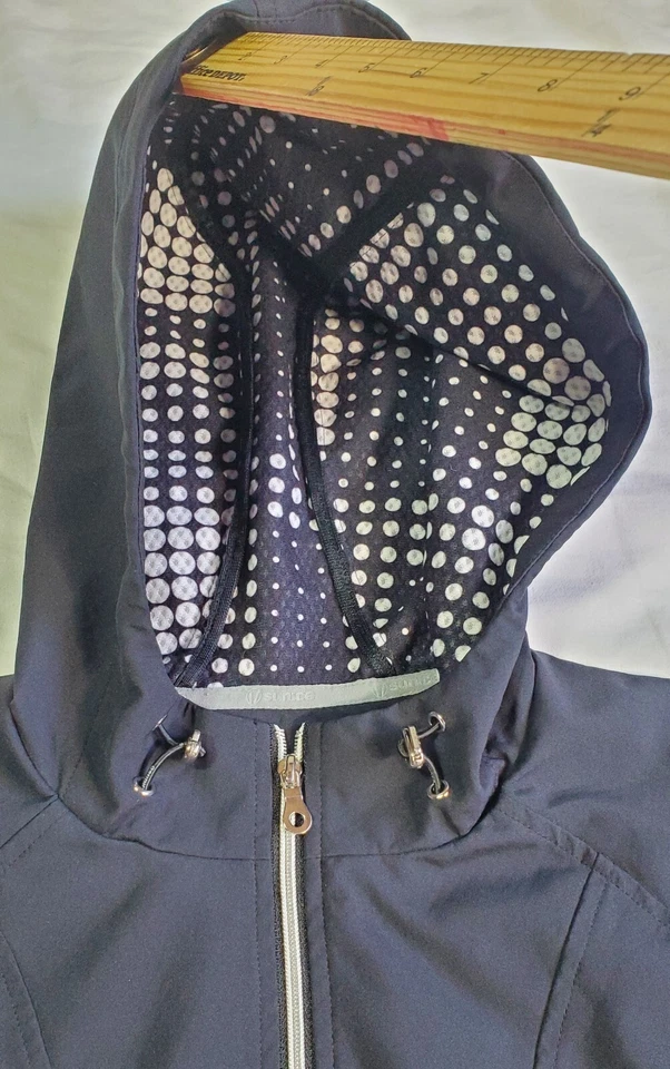 Chaqueta deportiva Sunice para mujer color negro golf talla XXL sudadera con capucha bolsillos PROTEK 3L Foto 4 de 4