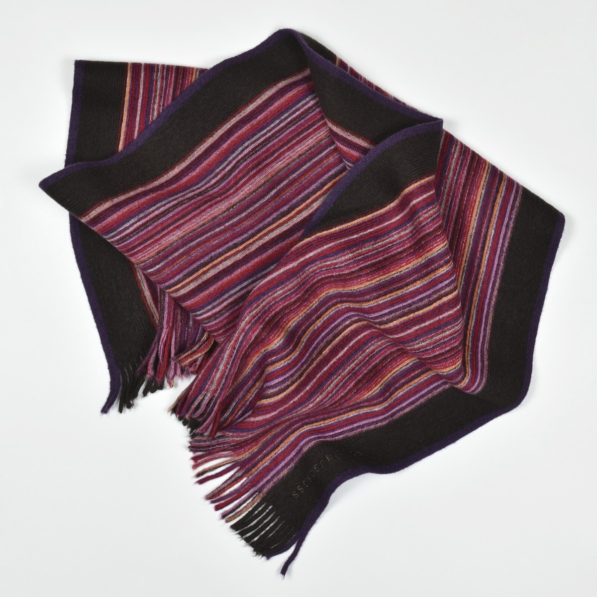Striped Scarf Hugo Boss Silk Scarves HUGO BOSS Unisex 100% Wool