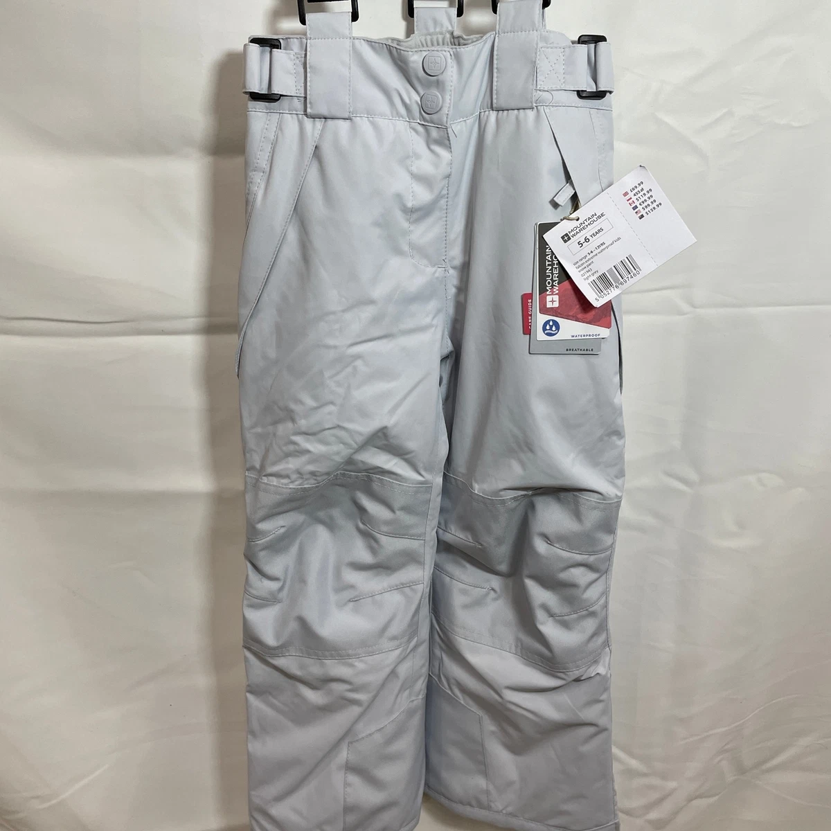 Light grey snow pants sale