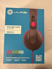 JBuddies Studio 2 Wired Kids Headphones - Black/Pink