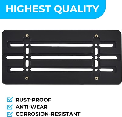 Set De 2 Marcos Para Matrícula Dorados De Alto Brillo - Para Coche, Delantero Y Trasero, Con Material De Montaje