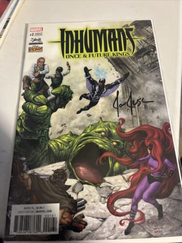 Scatola esclusiva Inhumans Once & Future Kings Stan Lee variante #1 e #2 firmata - Foto 1 di 3