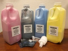 4 Toner Refill for use in OKI C900 series, C911, C931, C941, C942 + 4 Chips