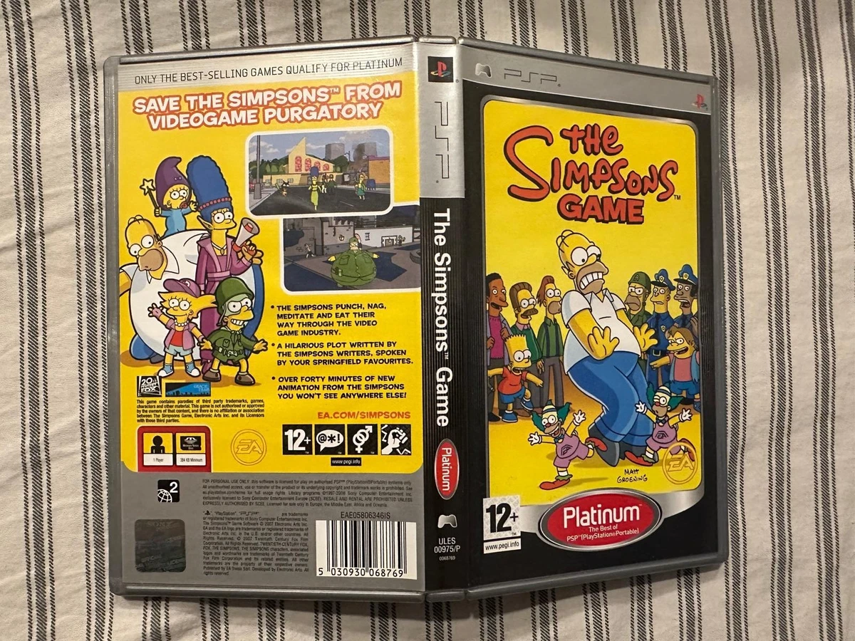 Les Simpson, Le Jeu – Sony PlayStation PSP (3000, Slim, Lite) – Bon état