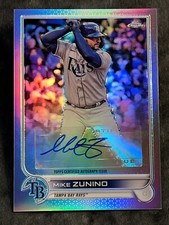 2022 Topps Chrome Update REFRACTOR AUTO Mike Zunino, item 1