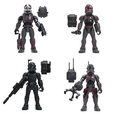   STAR WARS Bad Batch Mission Fleet Clone Commando Clash 2.5  Figure 4-Pack NEW