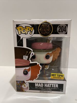 Funko Pop! Alice Through The Looking Glass #204 Mad Hatter Hot Topic Damaged Box