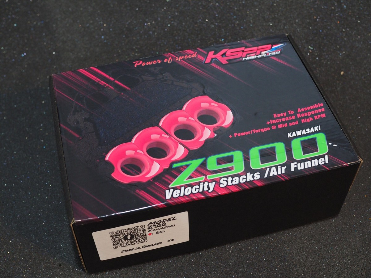 2017-2022 Kawasaki Z900 Velocity Stack Air Intake Funnel | Red