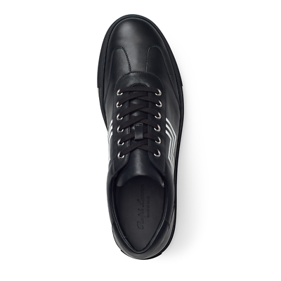 Ralph Lauren Purple Label Black Savir Nappa Calfskin Leather