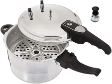 Aluminum Pressure Cooker With Steamer Fast Cooker,4.2/5.2/7.39/9.5/11.6 Quart