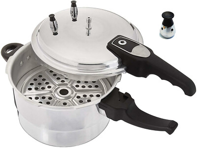 #ad #ad Aluminum Pressure Cooker With Steamer Fast Cooker4.2 5.2 7.39 9.5 11.6 Quart $86.40
