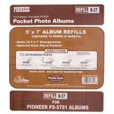 Pioneer X-Pando Pocket Album Refill R-57 PS-5781 