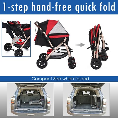 HPZ PET ROVER XL Ex-Long Pet Stroller for Small to Large HPZ PET ROVER XL Ex-Long Pet Stroller for Small to Large