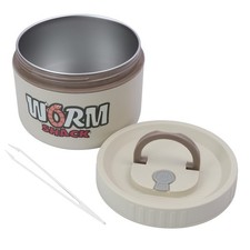 Fishing Bait Container,Stainless Steel,Keeps Bait Fresh and Alive (White)